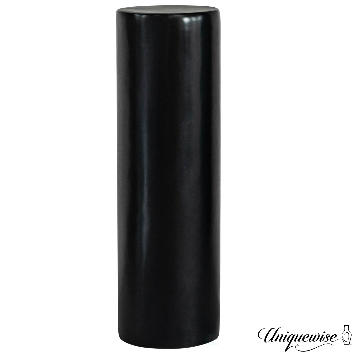 Contemporary Decorative Modern Fiberglass Pillar Column Flower Stand -Photography Props - Stylish Cylinder Shape Versatile Pedestal for Wedding, Living Room, or Dining Room Decor