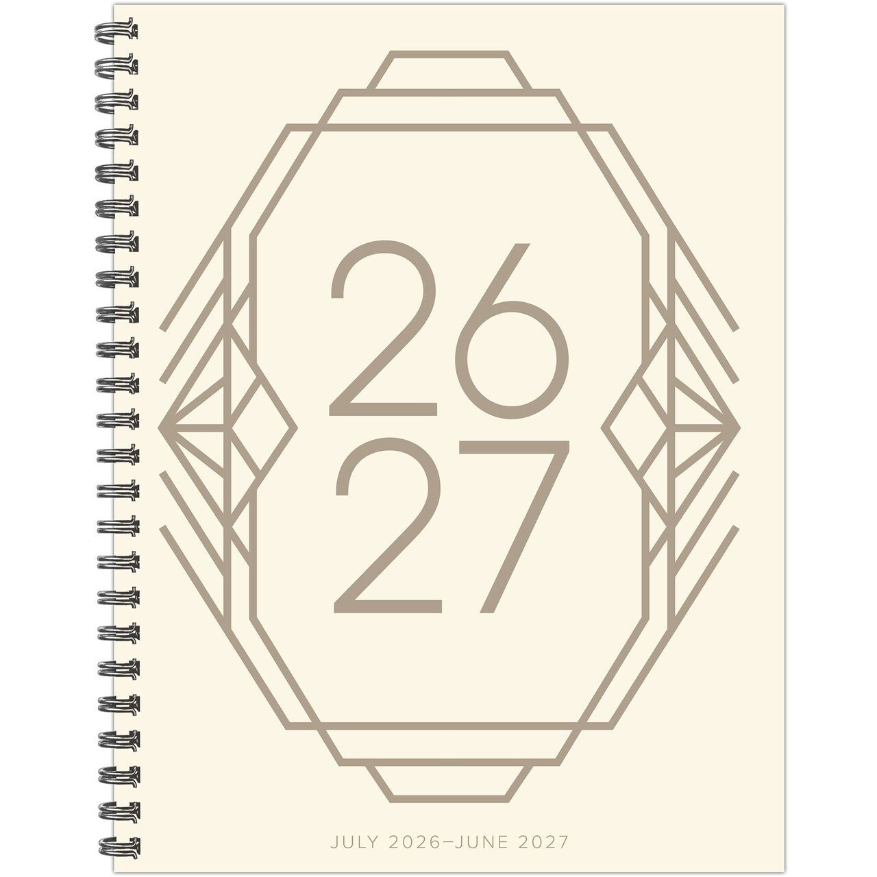 Champagne Crest Academic Year July 2026 - June 2027 8.5" x 11" Weekly Softcover Planner