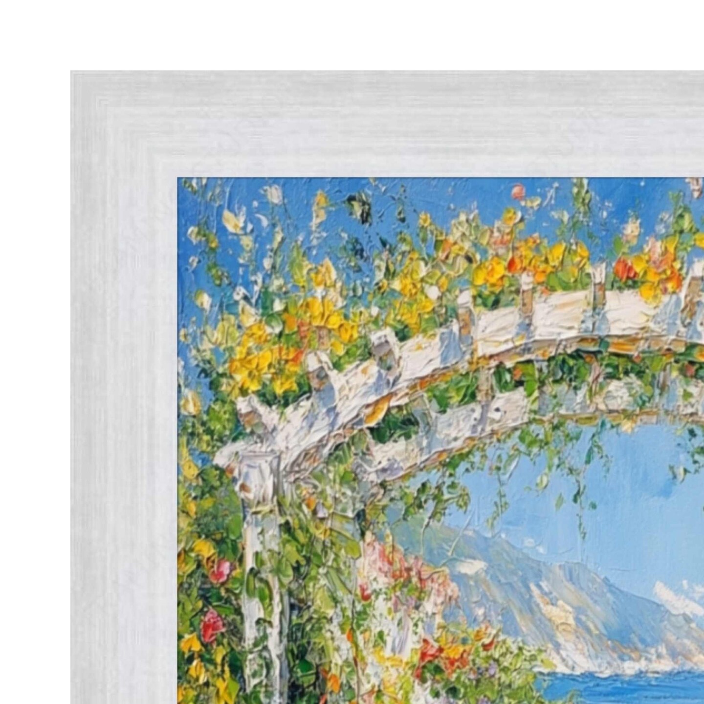 Brushed Silver Metal Pewter Picture Frame 12x36 frame