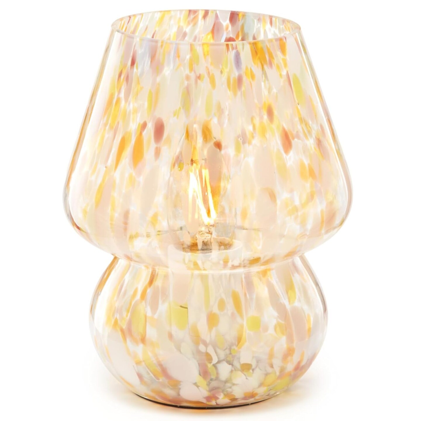 Next Glow Mushroom Lamp &#x2013; Modern Colorful Glass LED Light with Dimmer for Bedroom &#x26; Desk D&#xE9;cor