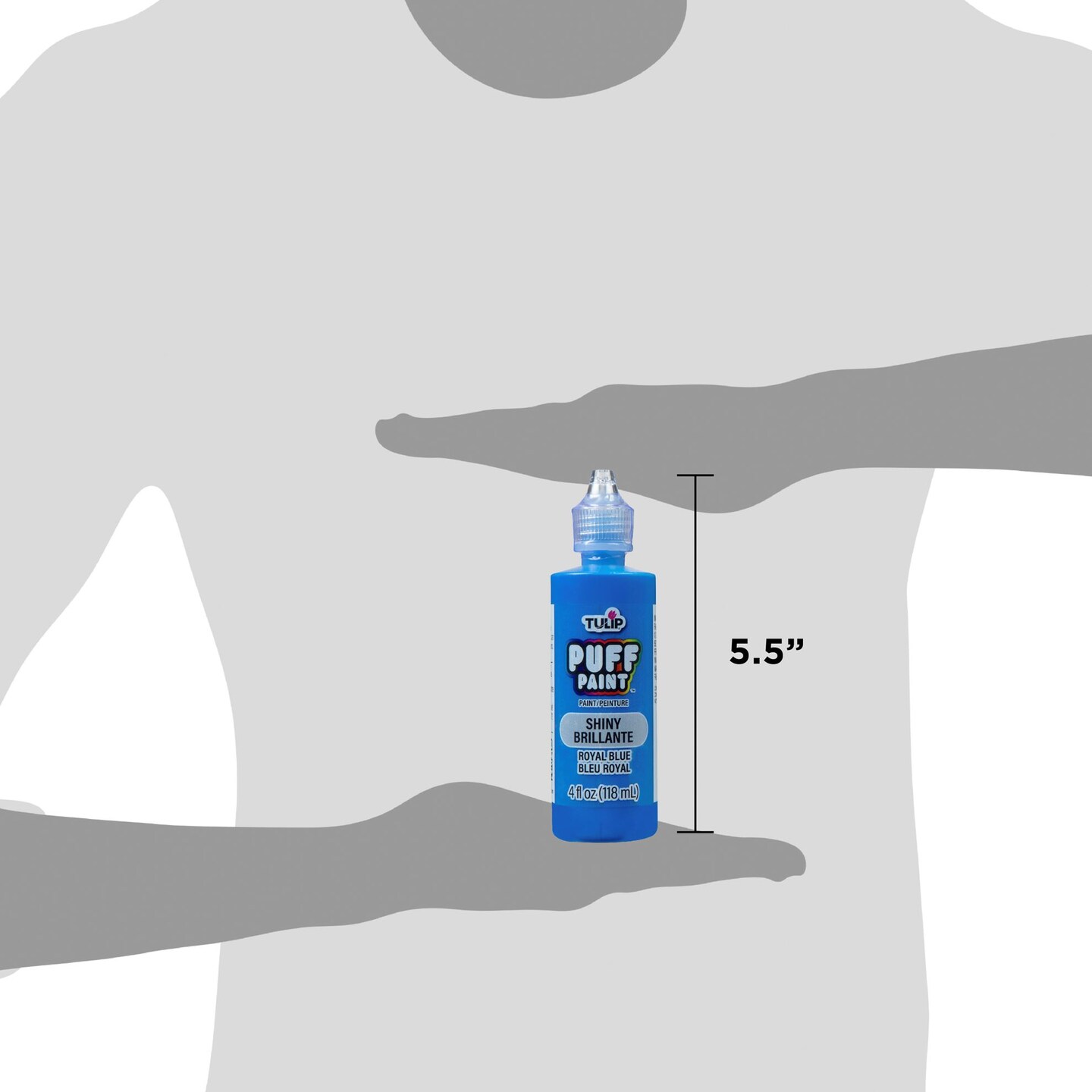 Tulip Puff Paint Slick Royal Blue, Multi-Surface Craft Paint, 4 fl. oz. 3 Pack
