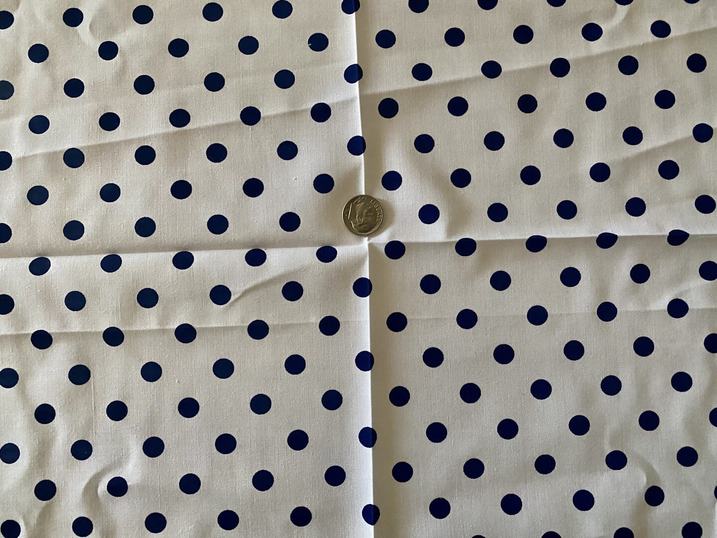 1 Yard Multi Color Small Polka Dot Poly Cotton Fabric for Crafts Bedding Sewing Masks 60" Width