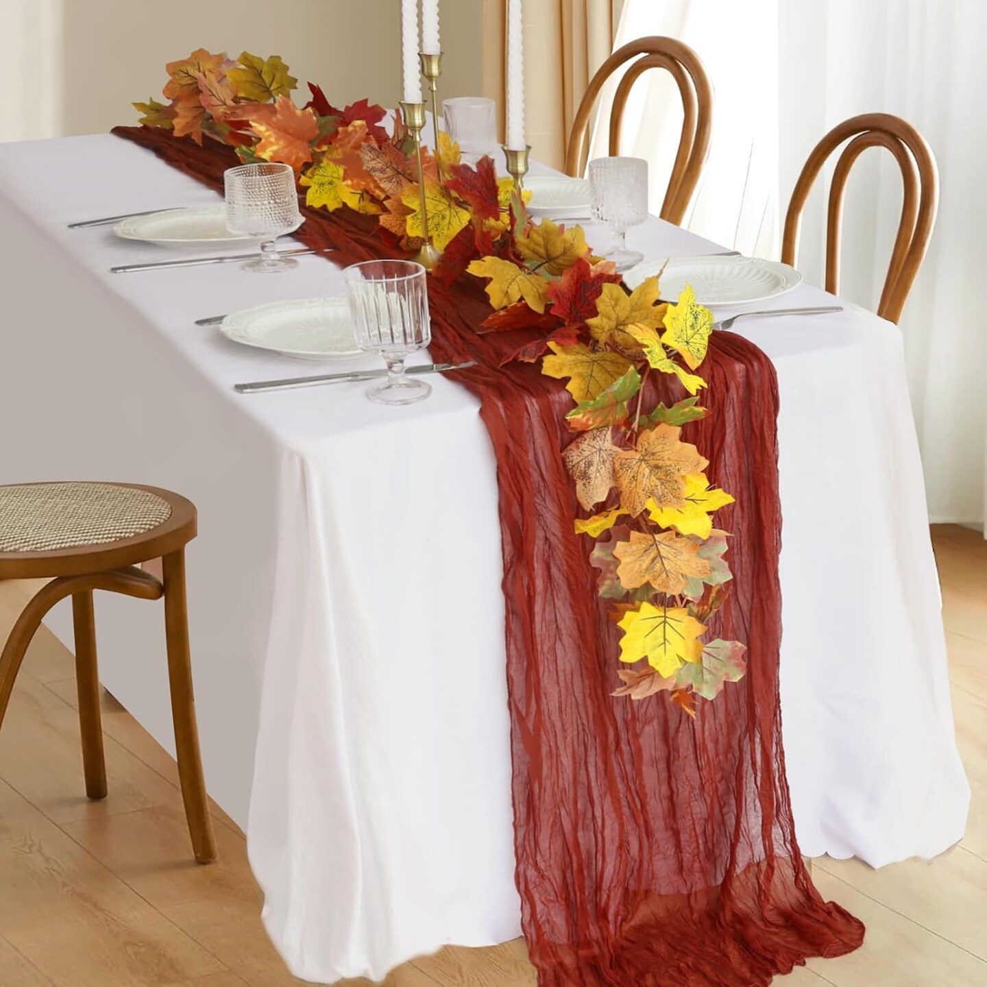 10FT Thanksgiving Cheesecloth Table Runners