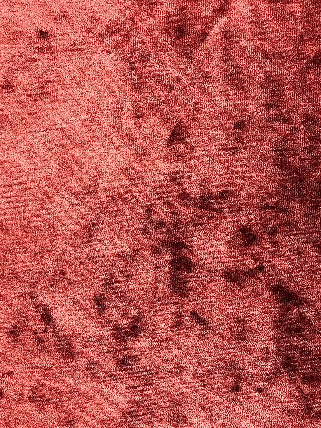 1 Yard 4-Way Stretch Rust Crushed Velvet Fabric Multipurpose 36" x 60"