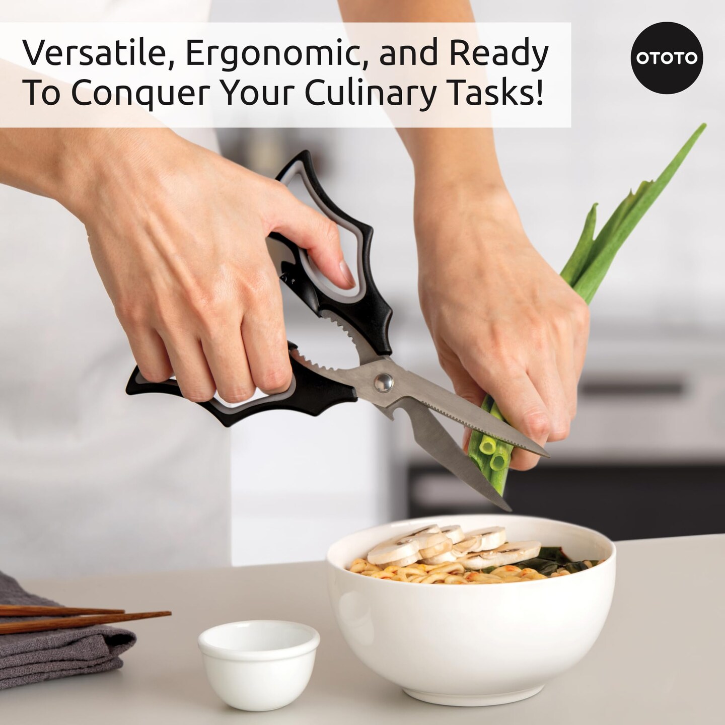 Elizabat Kitchen Scissors - Goth Cute Bat Kitchen Shears, Gothic Scissors Utensils - Cute Gadgets