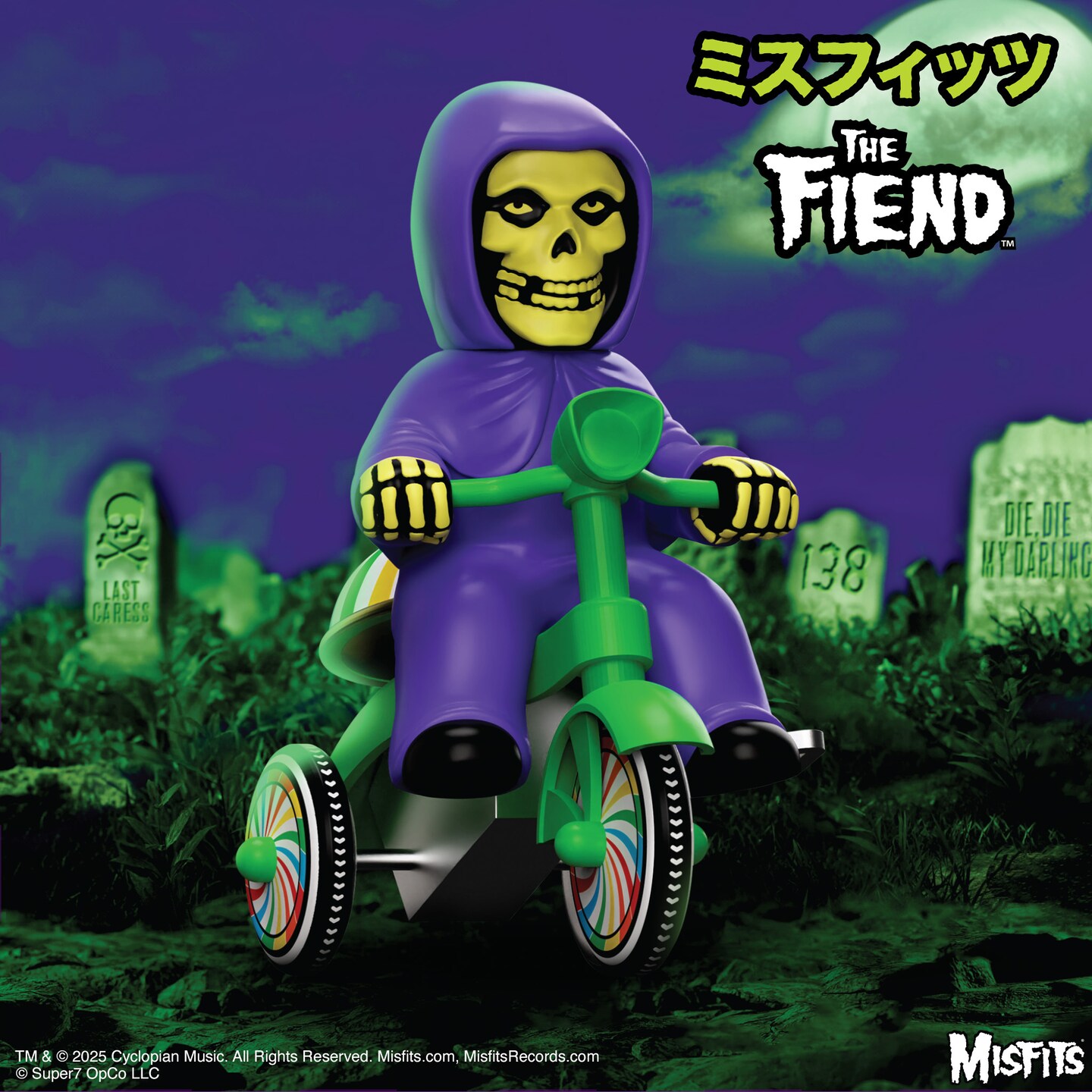 Misfits - Super7 - Misfits - Super Cycles - Fiend (Purple w/Green
