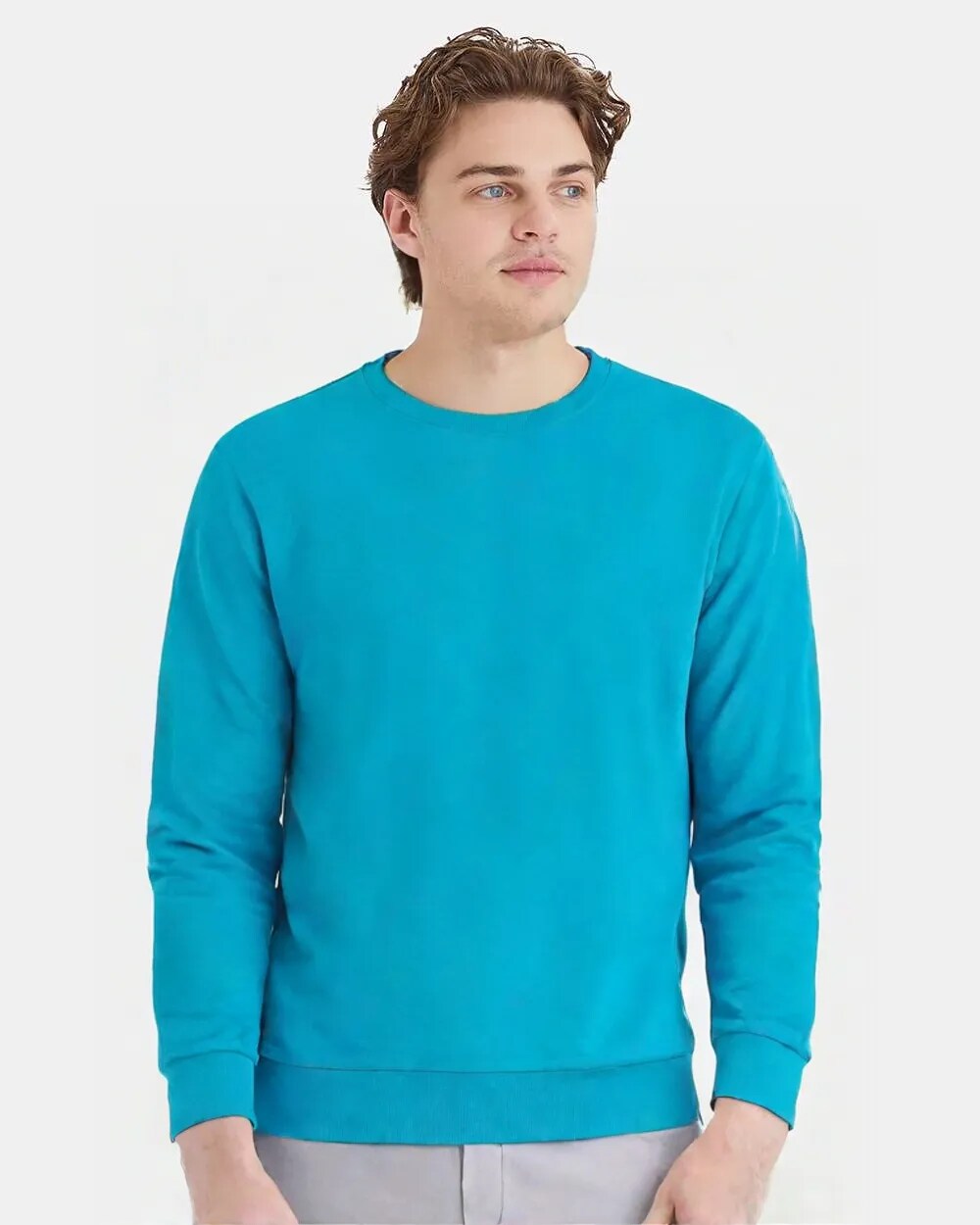 Hanes Unisex EcoSmart Fleece Crewneck Sweatshirt For Casual Wear