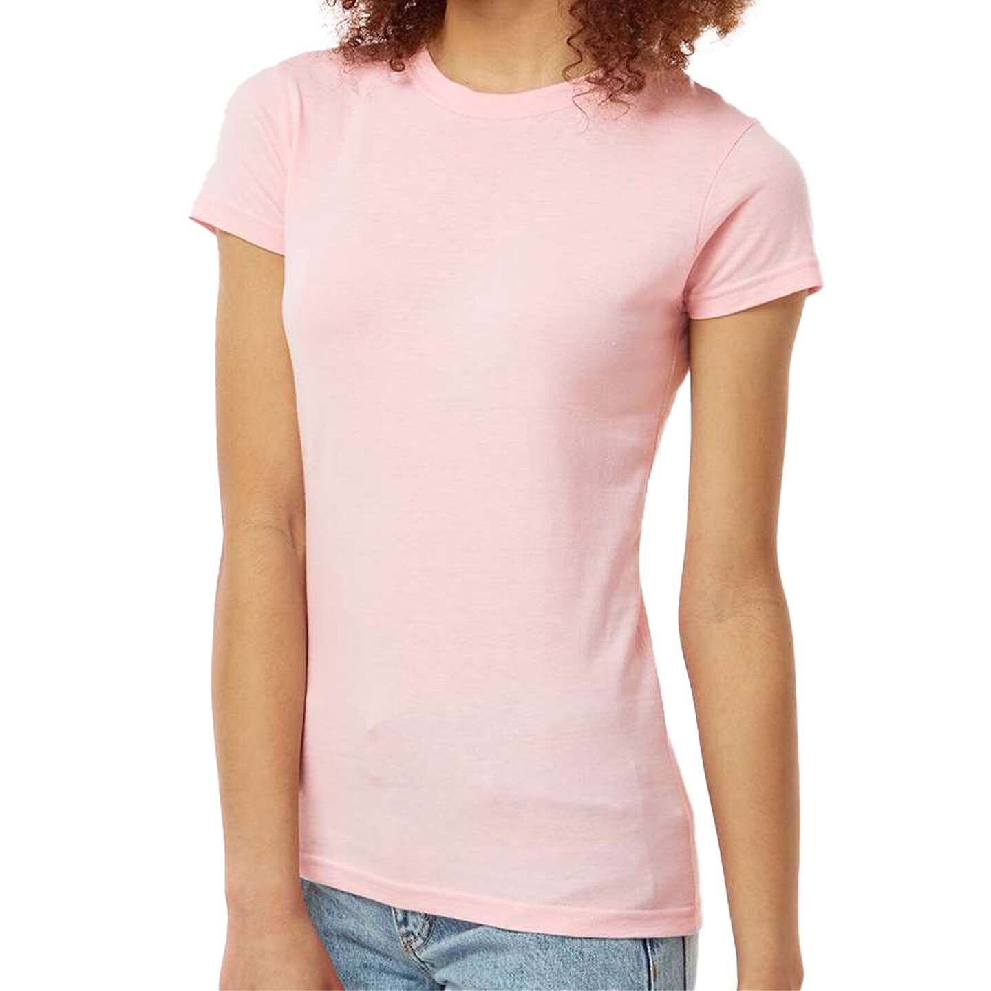 Tultex Women’s Slim Fit Jersey T-Shirt, Short Sleeve Tee for Crafting & Customization