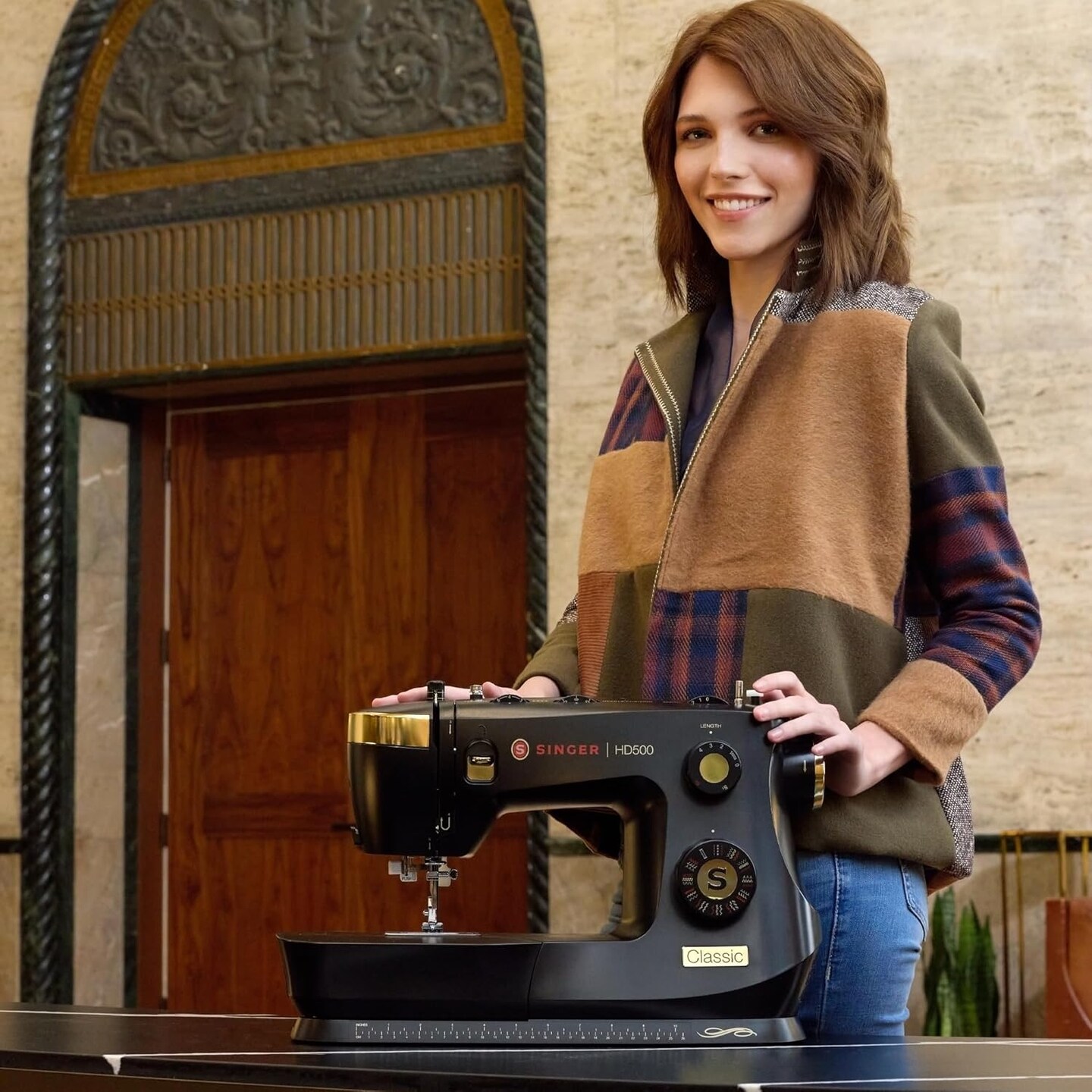 Heavy Duty 500 Sewing Machine – 23 Stitches, Metal Frame, LED Light & Buttonhole