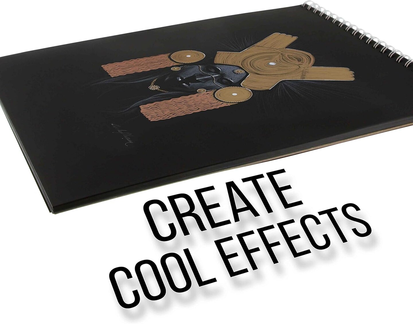 9&#x22; x 12&#x22; Premium Black Heavyweight Paper Sketch Pad