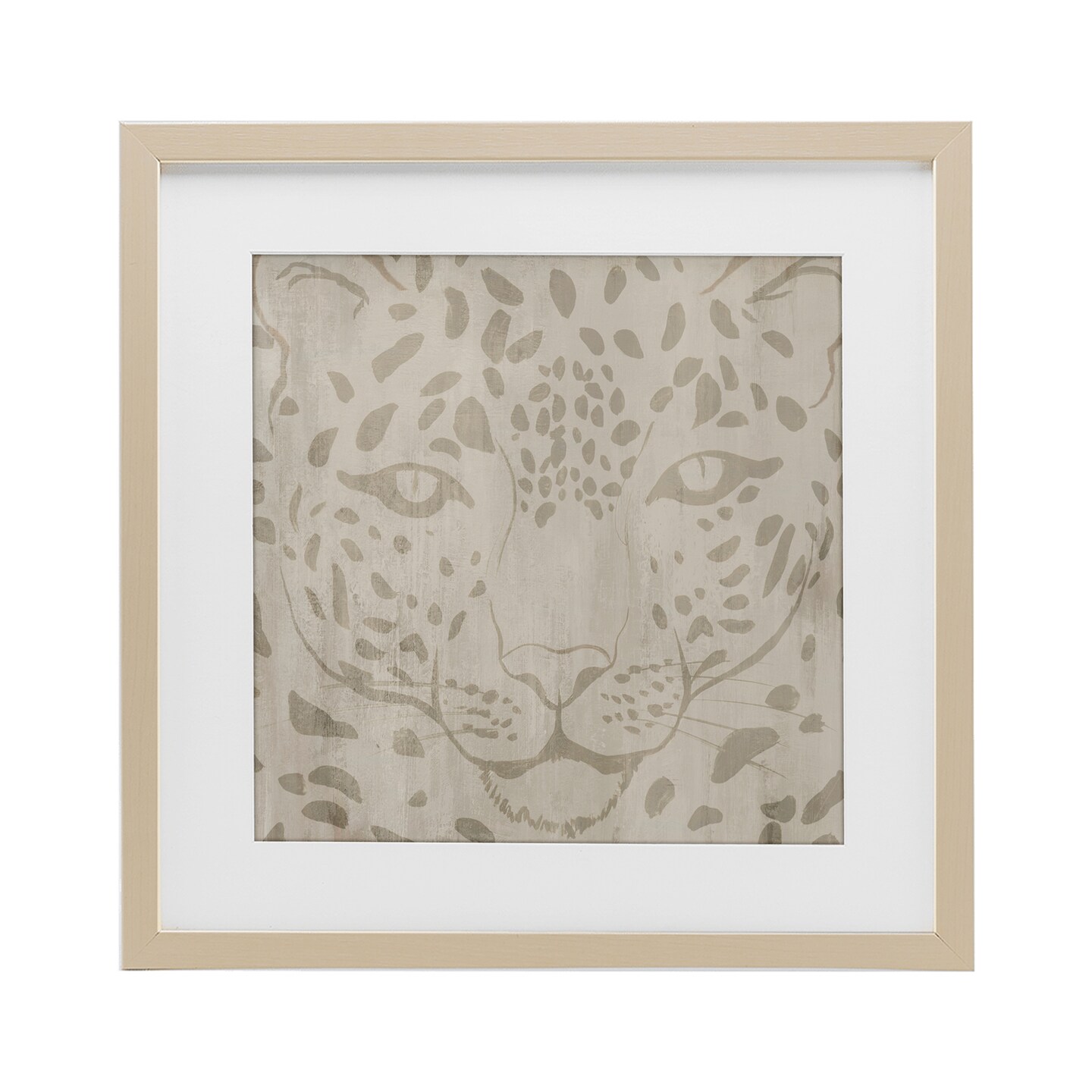 Stupell Industries Majestic Jaguar Face Black Framed Print Under Glass, design by Hannah Dawson