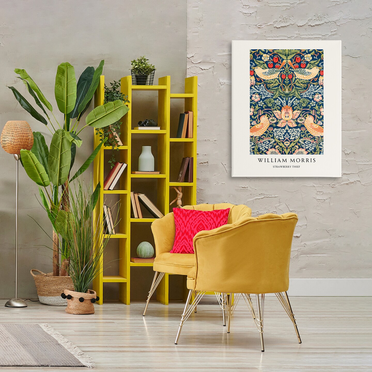 Stupell Industries William Morris Strawberry Thief Canvas Wall Art, design by Vintage Hustle