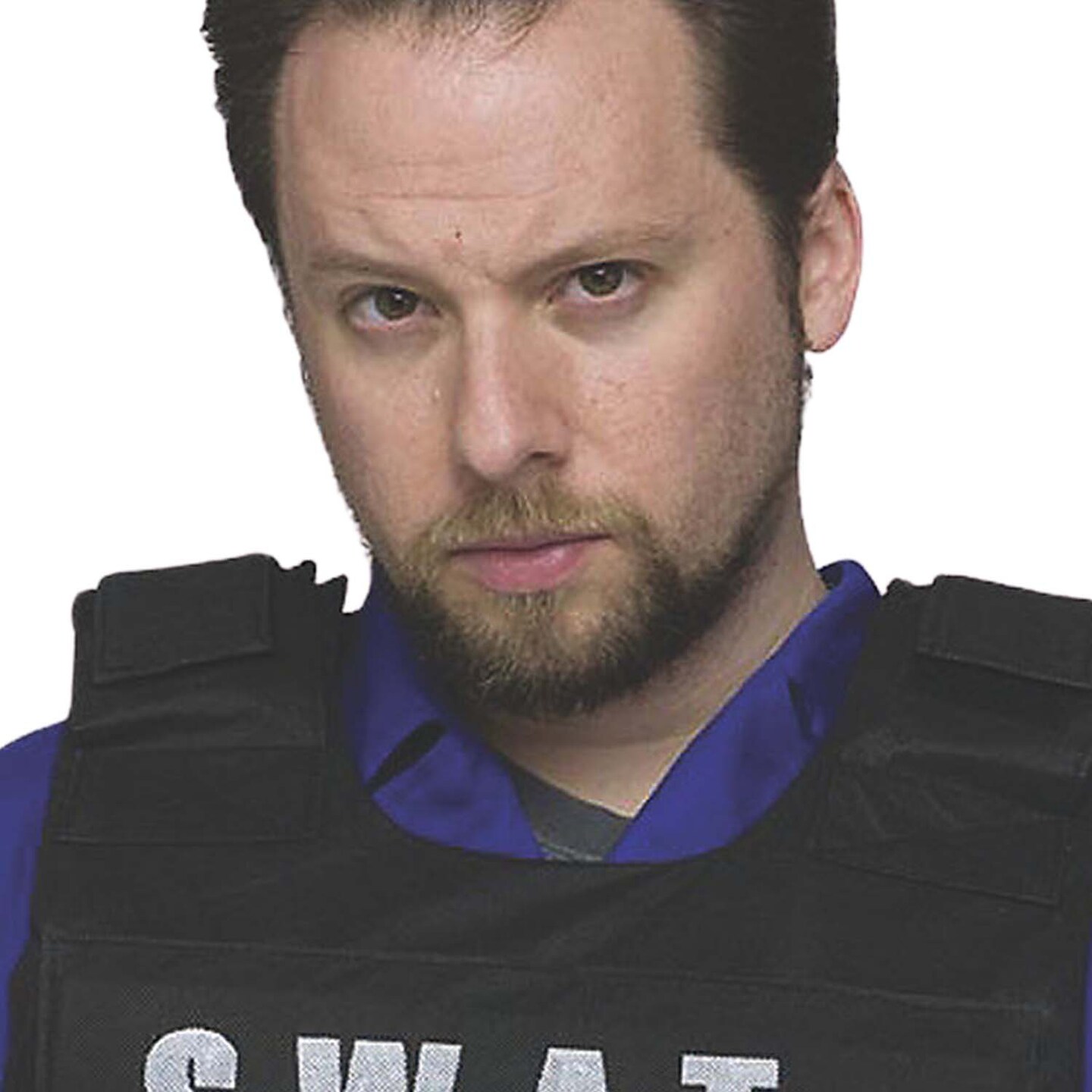 Adult SWAT Vest Costume Adjustable Polyester Tactical Outfit