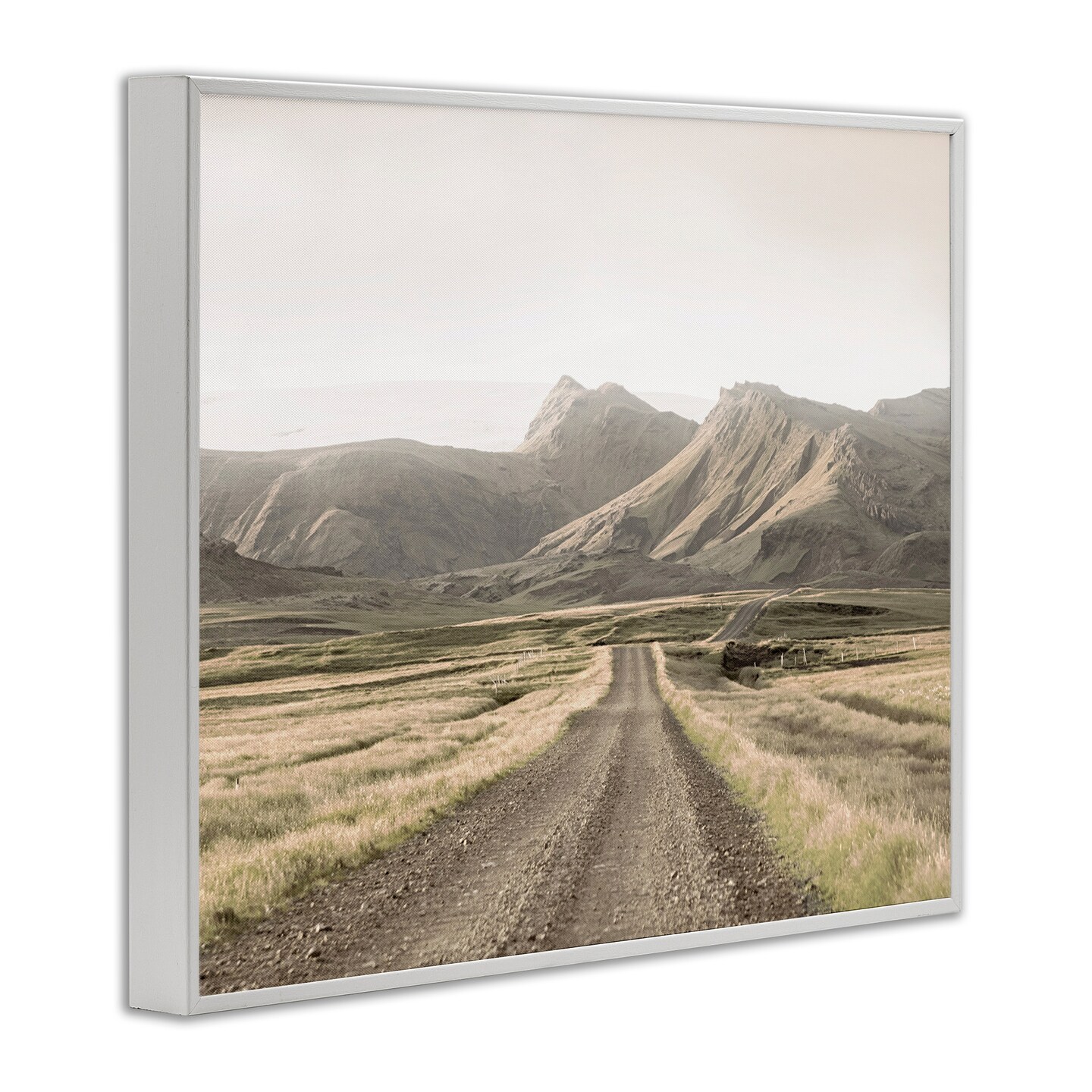 Stupell Industries Misty Mountain Road View Black Framed Giclee Art, design by Leah Straatsma
