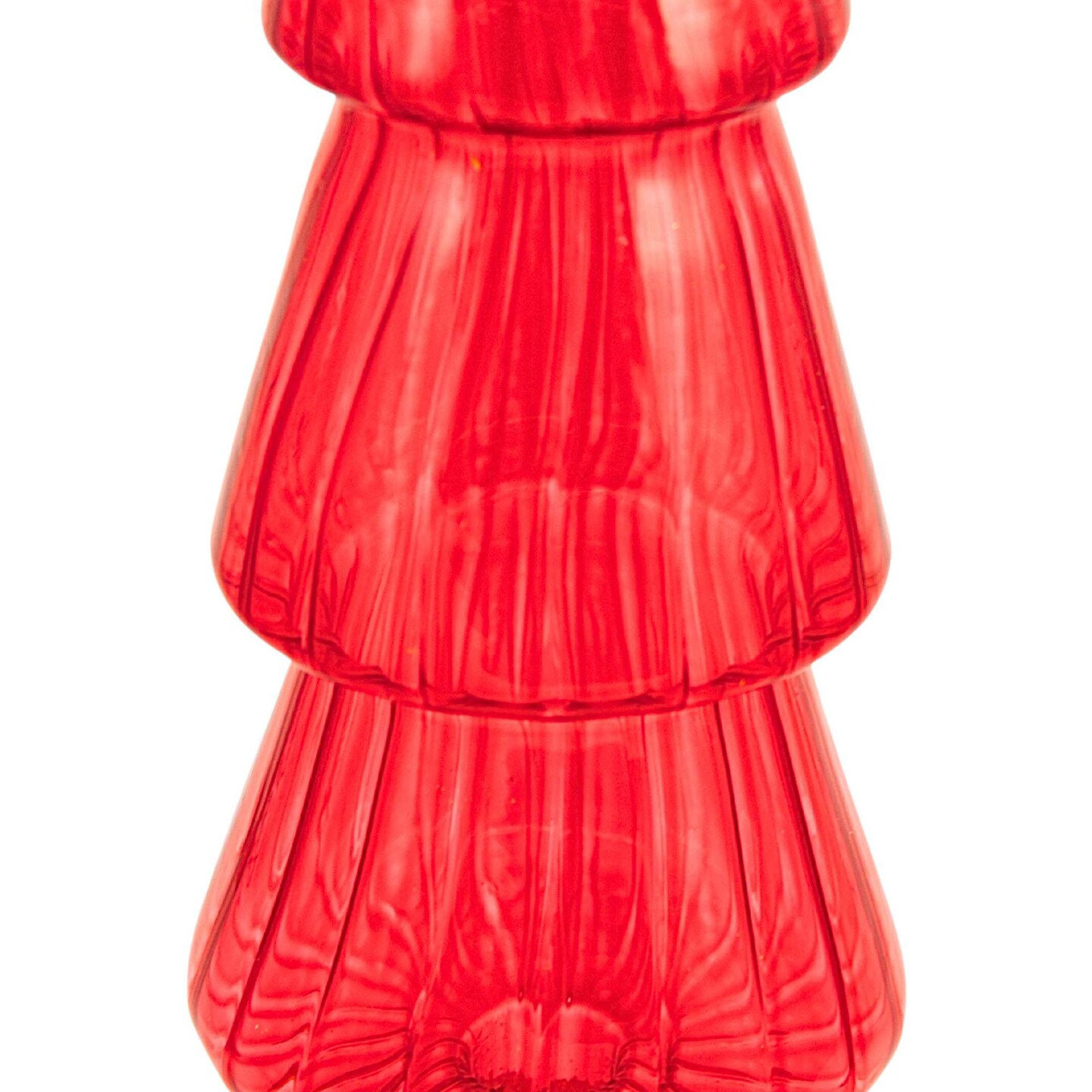 Cody Foster 17.0 Inch Single Translucent Red Glass Hued Tree Christmas Decorative Tree , Christmas Decor Versatile Holiday Decoration