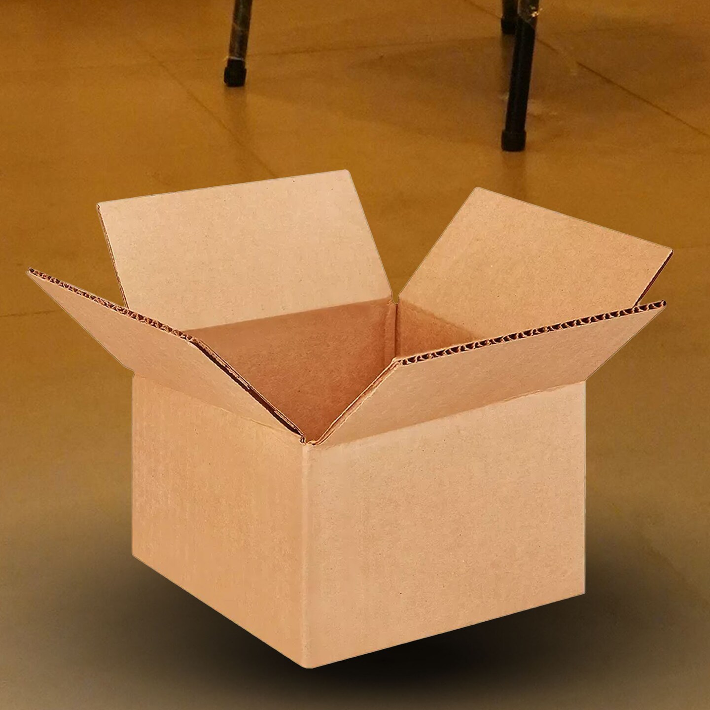 25 pcs Corrugated Shipping Boxes Durable Kraft Cardboard 6 x 6 x 4 Inch