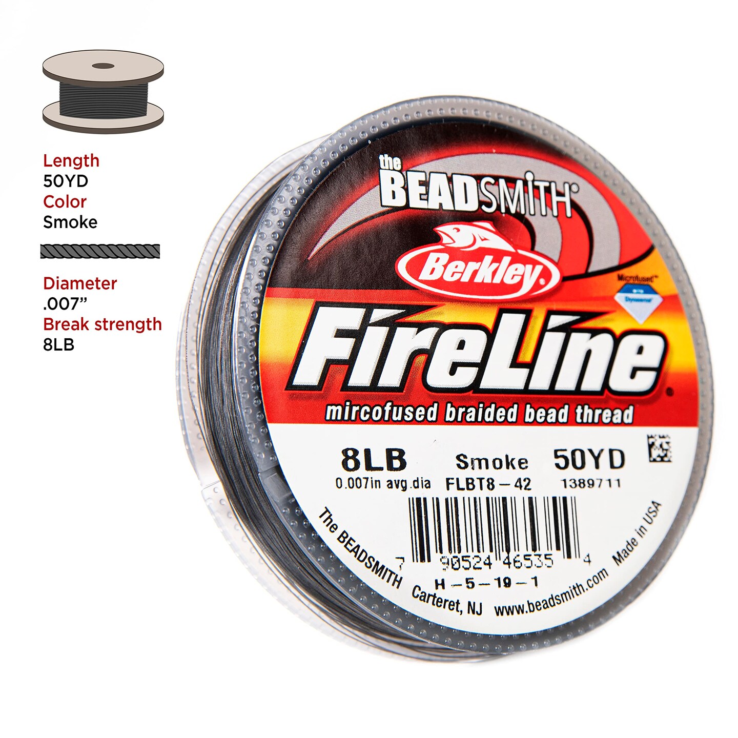 The Beadsmith Fireline by Berkley – Micro-Fused Braided Thread