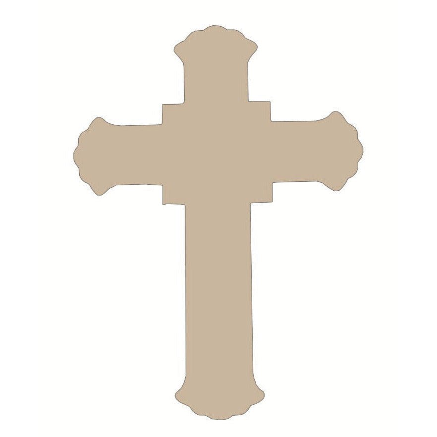 15&#x22; MDF Unfinished Shape: Cross