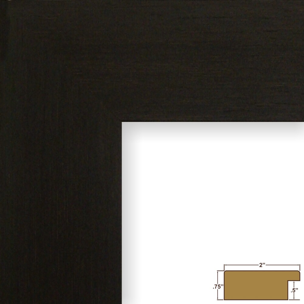 11x14 Matted Picture Frame, Bauhaus 200 2 Inch MDF  Moulding, Wall Display Frame for Art, Posters, or Photos by wallsthatspeak