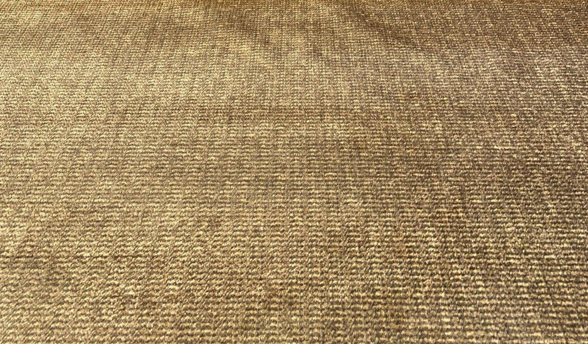 1 Yard Golden Brown Chenille Upholstery Fabric Soft Shiny Textured Durable 56 Inches Width