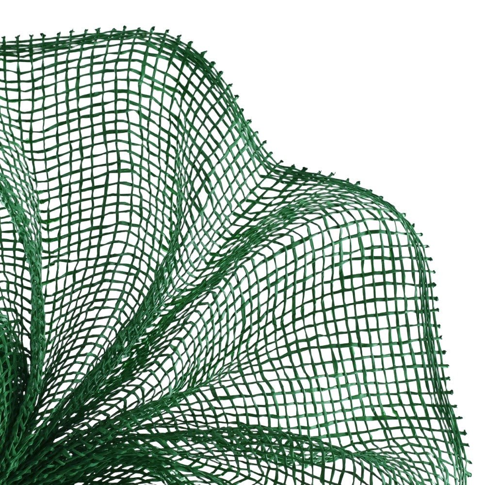 10&#x22; Poly Burlap Mesh Ribbon: Emerald Green
