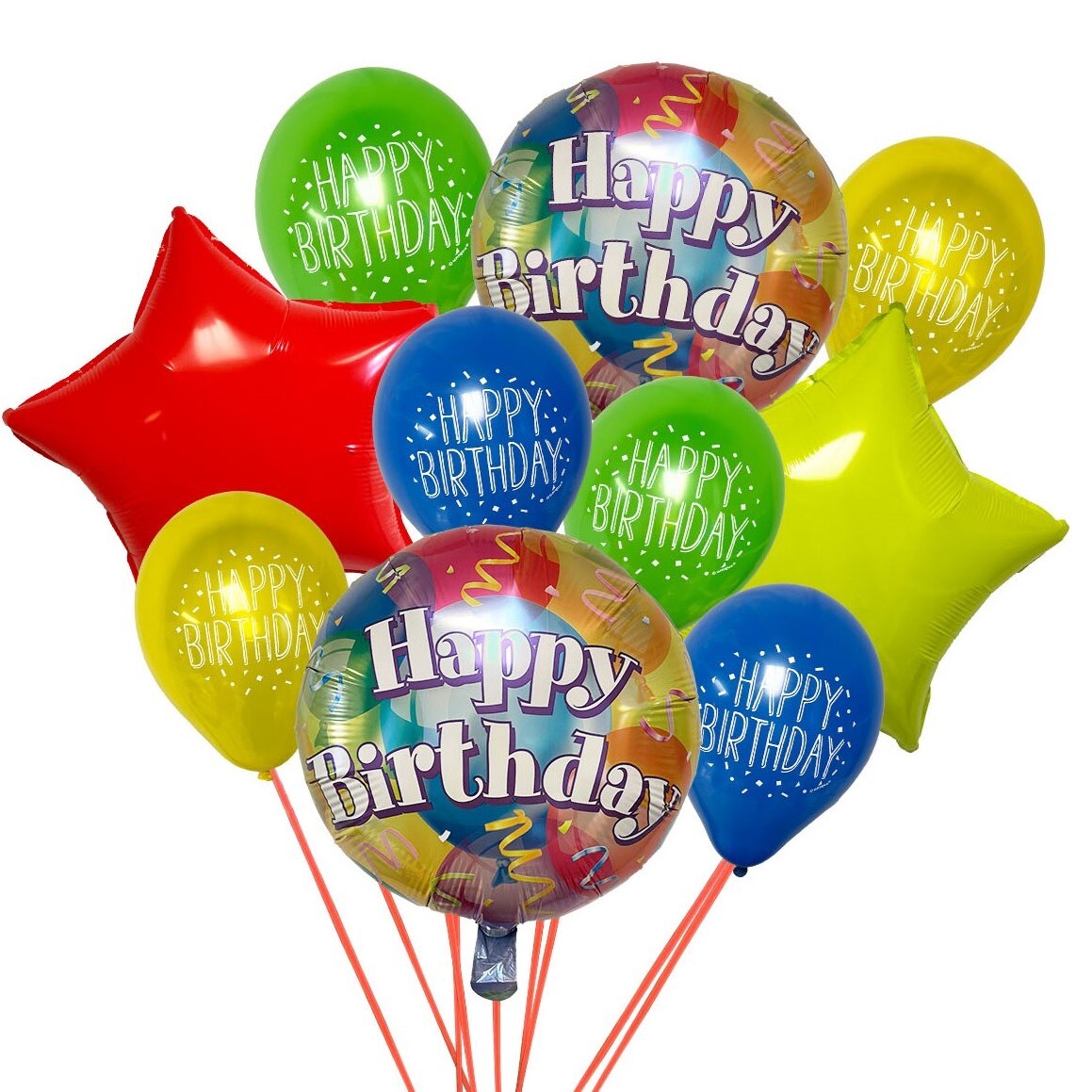 Birthday Celebration 10 Piece Balloon Bouquet