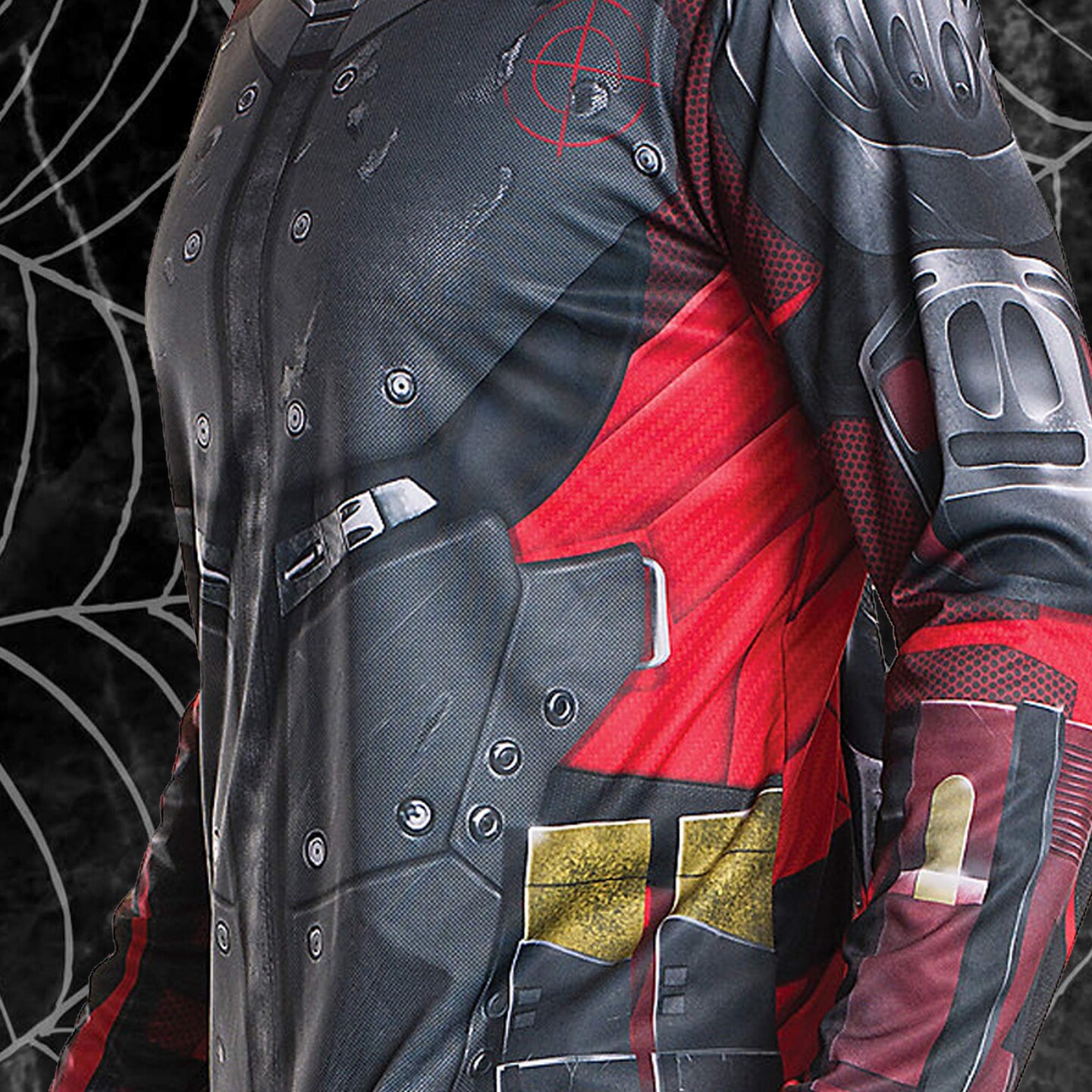 Suicide Squad Deadshot Costume Kit T Shirt Mask and Eyepiece