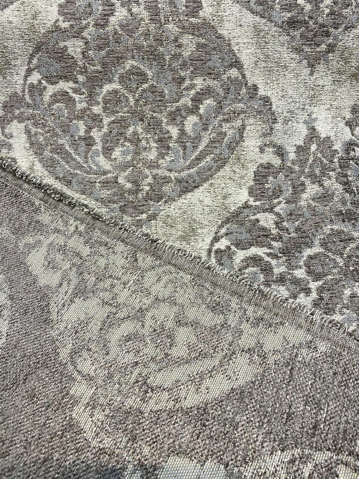 1 Yard Burano Mushroom Taupe Chenille Upholstery Fabric 62% Polyester 35% Poly Chenille 3% Cotton 58 Inch Width