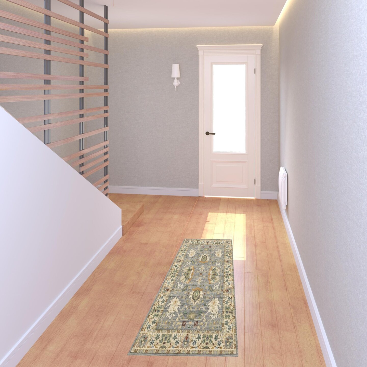 Edge Collections - 2' X 6' - Multicolor - Oriental Runner Rug with Fringe for Elegant Hallways - 1 Piece