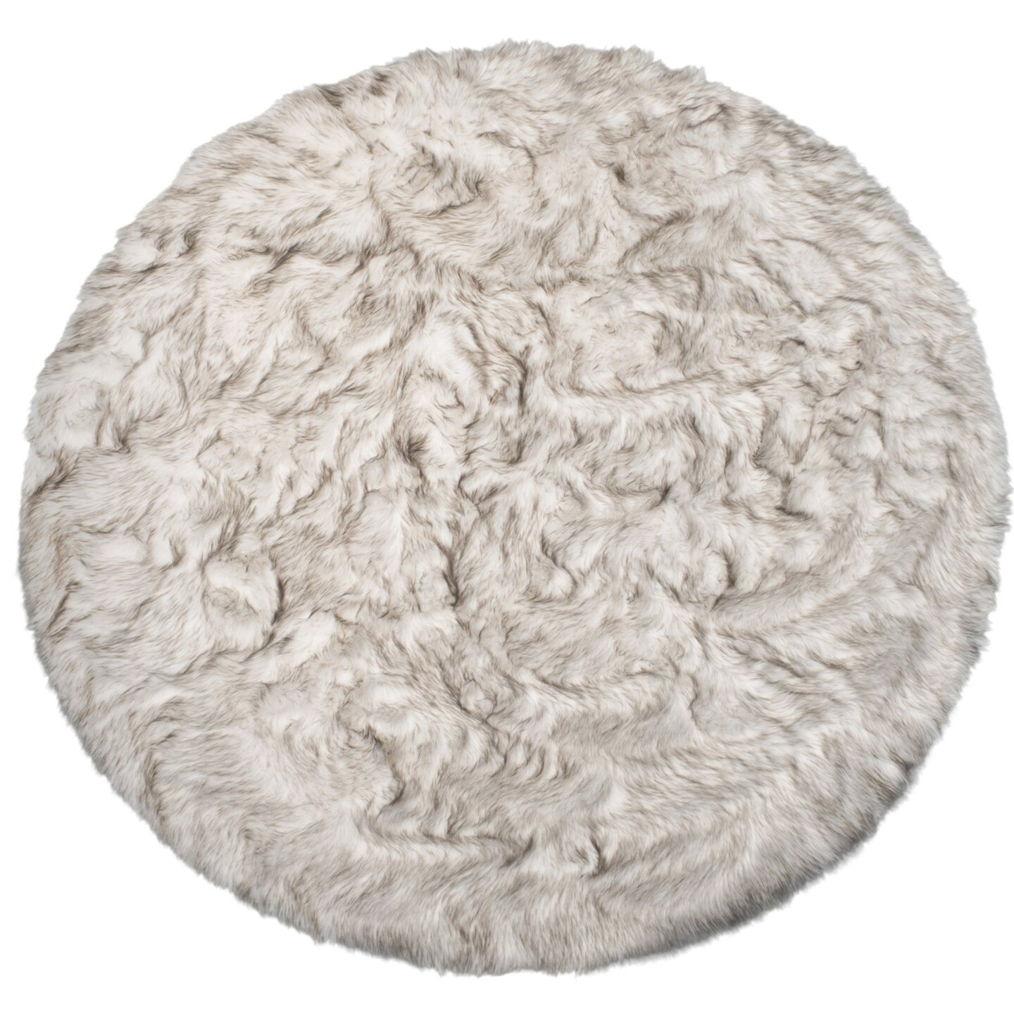 Edge Collections - 6&#x27; x 6&#x27; - Brown - Chic Ombre Round Area Rug for Cozy Spaces - 1 Piece