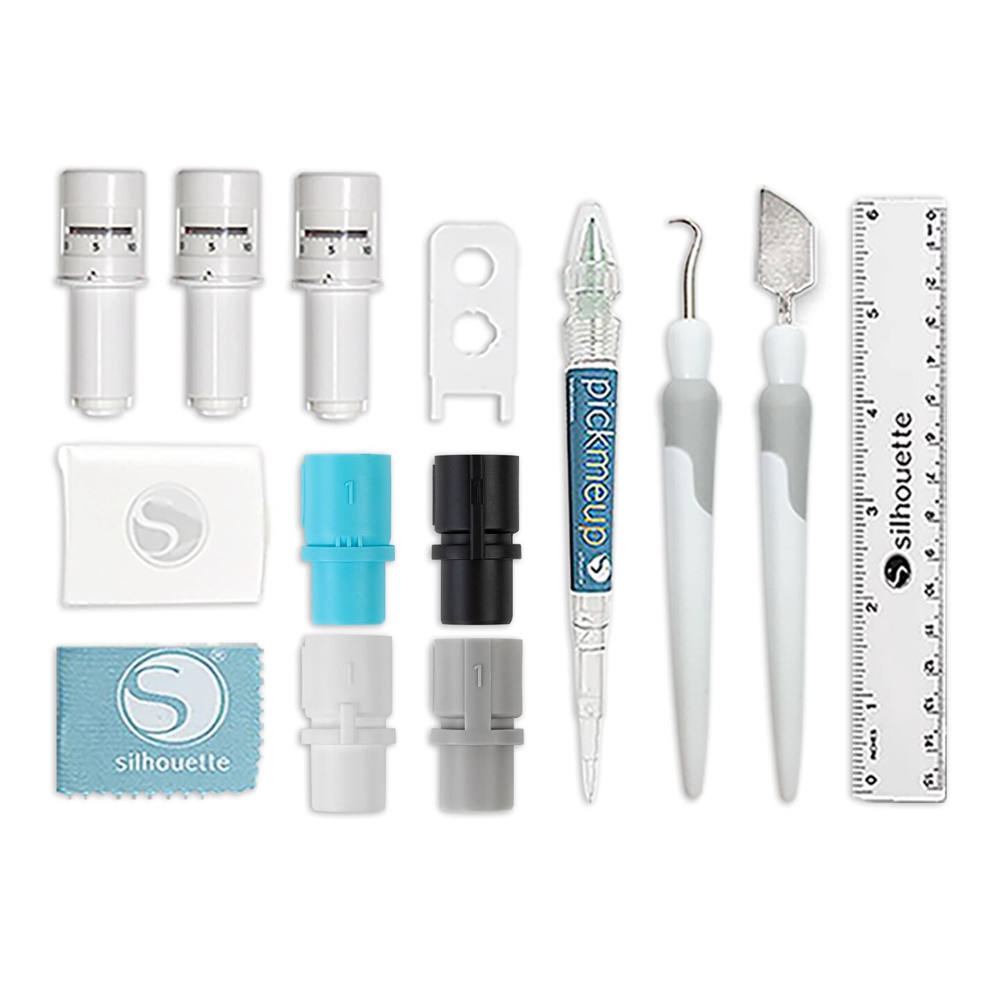 Silhouette White Cameo 5&#x3B1; Alpha Business Bundle w/ Vinyl, Guides, Software, Tools
