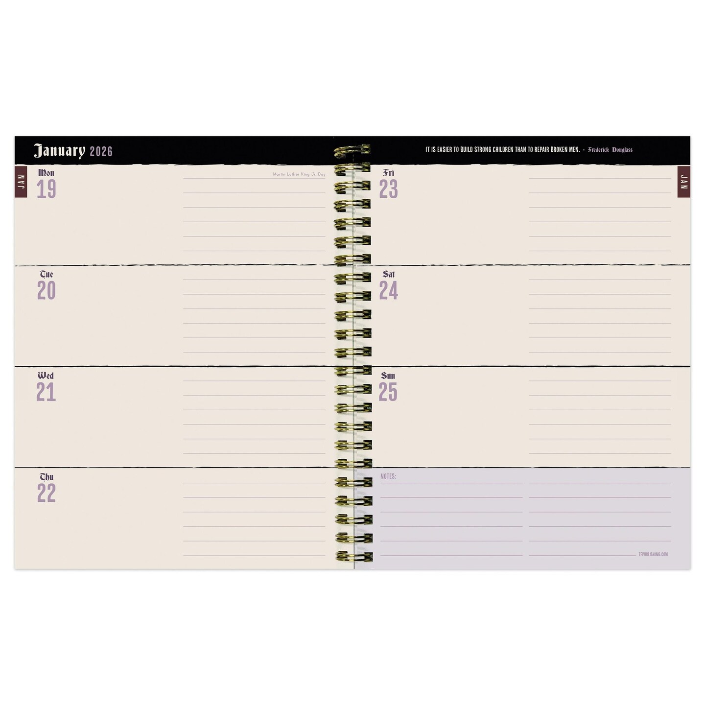 Edge Collections - 6.5" x 8" - Black - Witchy Black Cat Planner for Weekly and Monthly Organization - 1 Piece