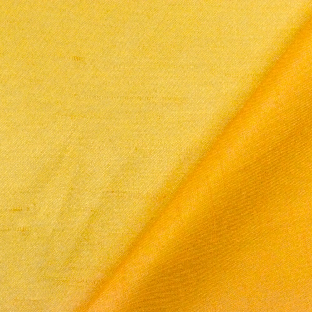Scholar Yellow Solid Poly Antique Satin Woven Fabric By the Yard