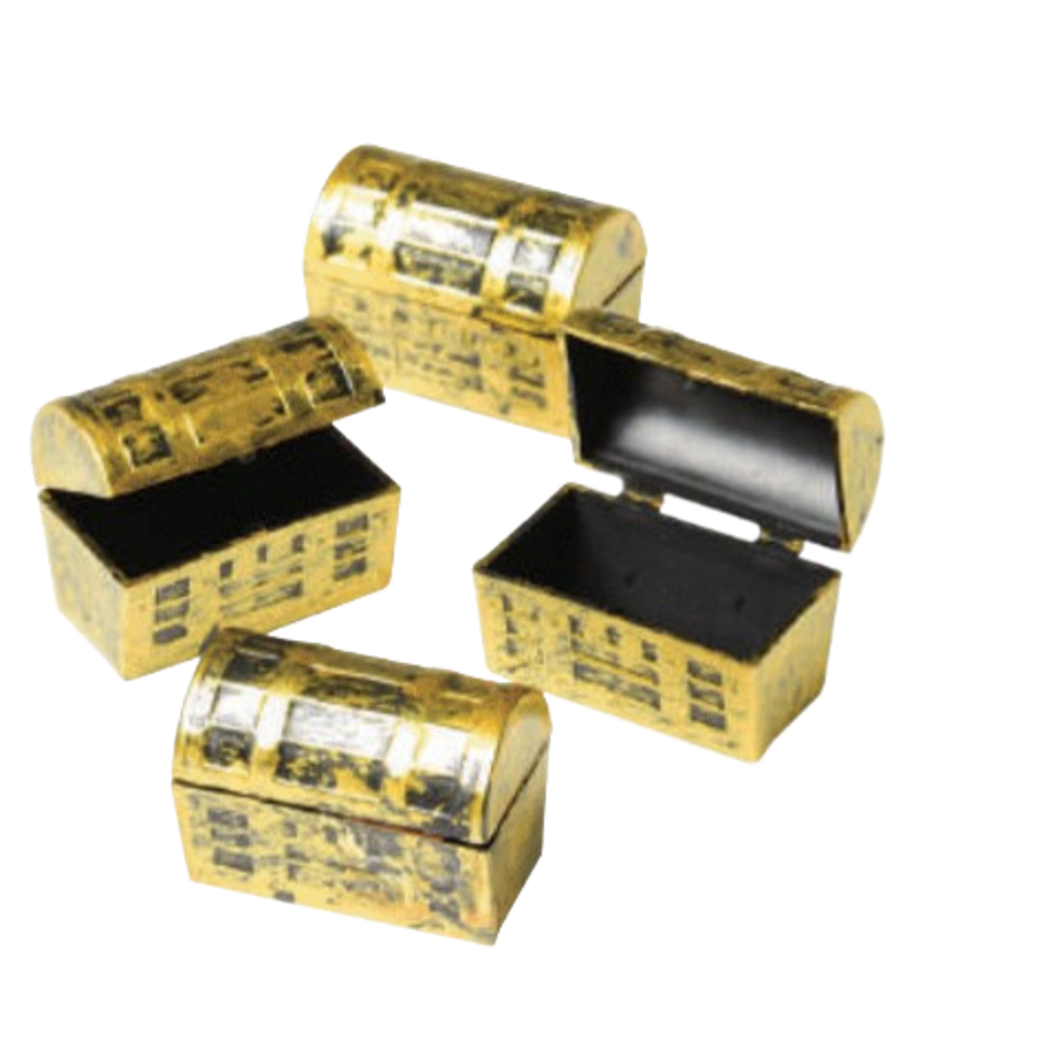 Mini Treasure Boxes 12 Pack – 1.5" Small Wooden Chests for Crafts, Party Favors & Classroom Rewards