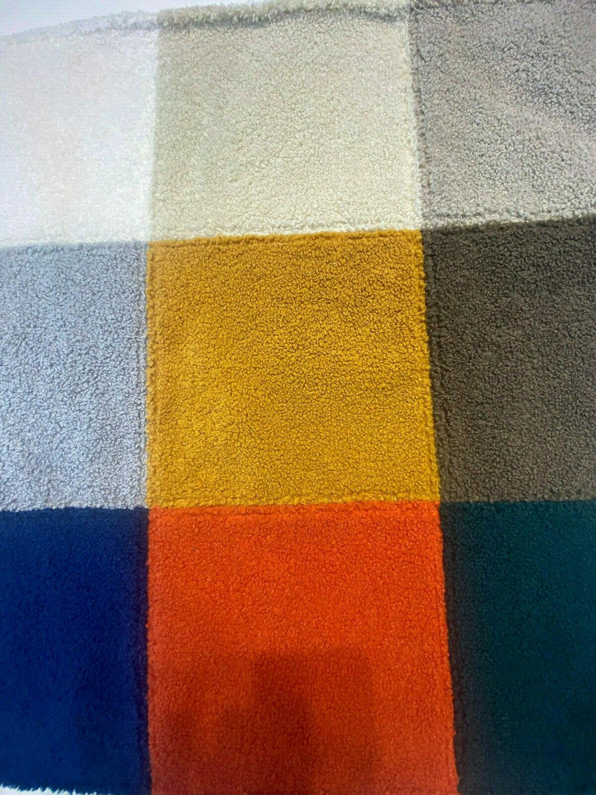 1 Yard Fuzzy Wooly Boucle Sapphire Blue Upholstery Drapery Fabric Soft Durable 100% Polyester 54 Inches width