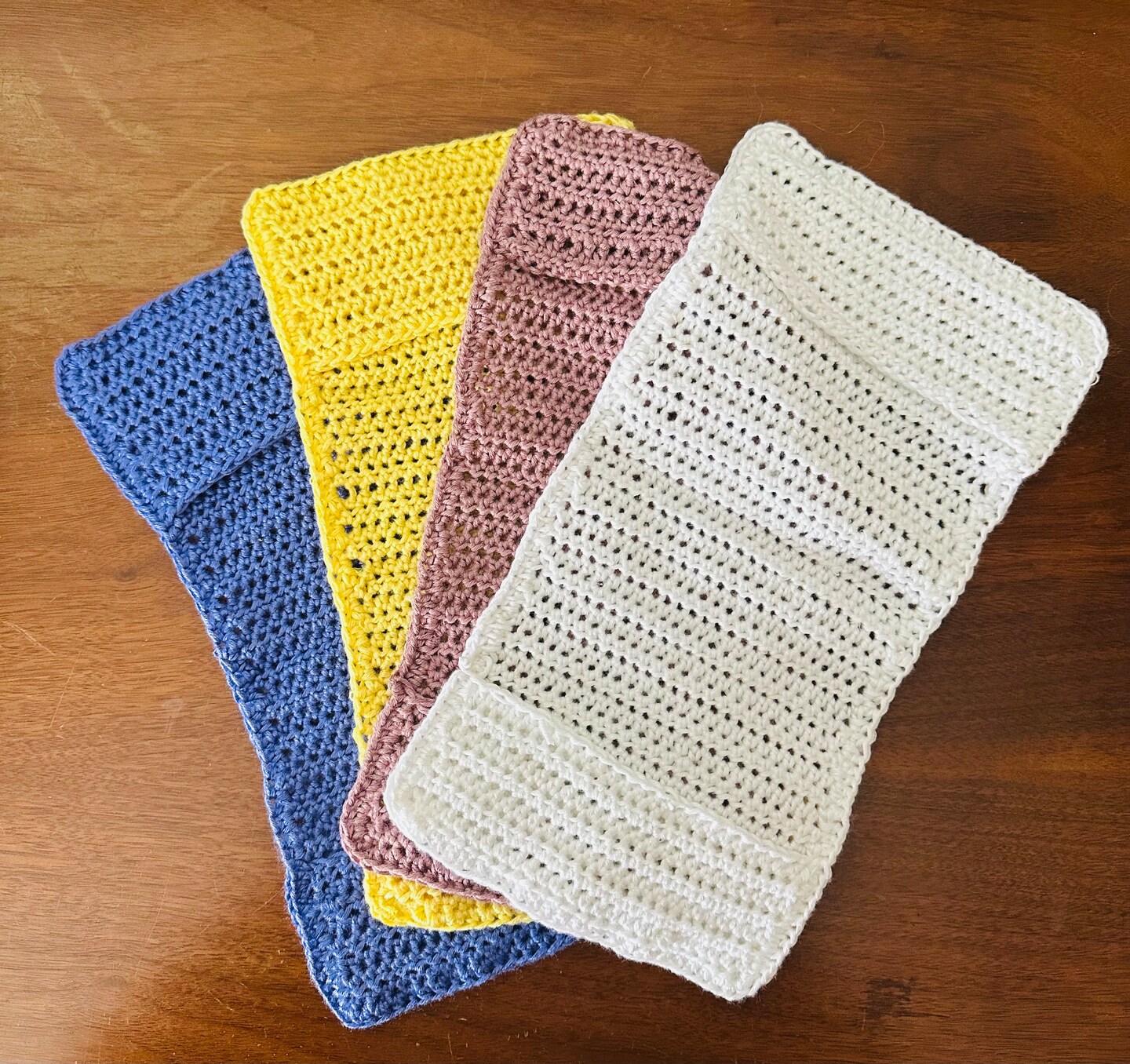 product name is Sweeper Pads, Dry Sweeper Pads, Reusable Sweeper Pads, Green Cleaning, Eco Friendly, Zero Waste, Bamboo Yarn