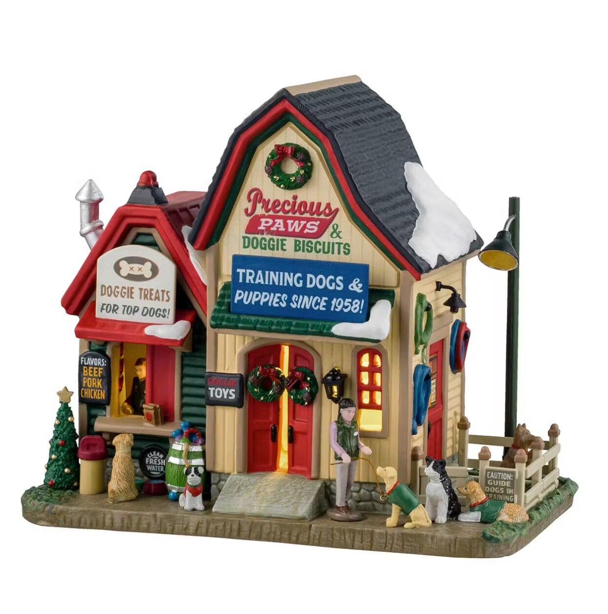 Precious Paws &#x26; Doggie Biscuits - Lemax Harvest Crossing