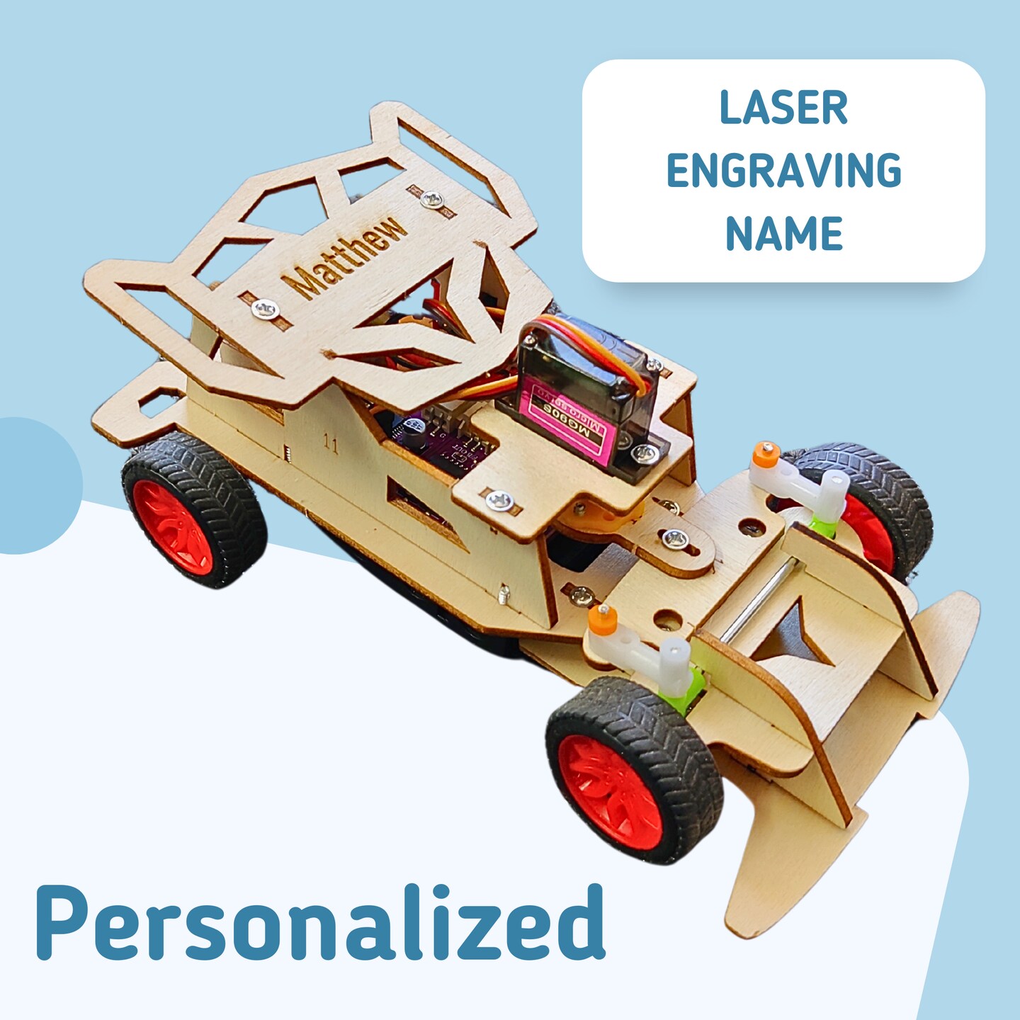 Http Carton Cardboard Rc Car DIY Kit Steering Radio Controlled Car