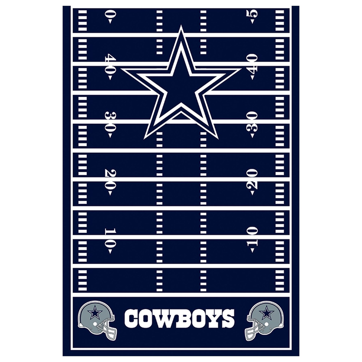 Dallas Cowboys Plastic Table Cover - 54&#x22; x 96&#x22;