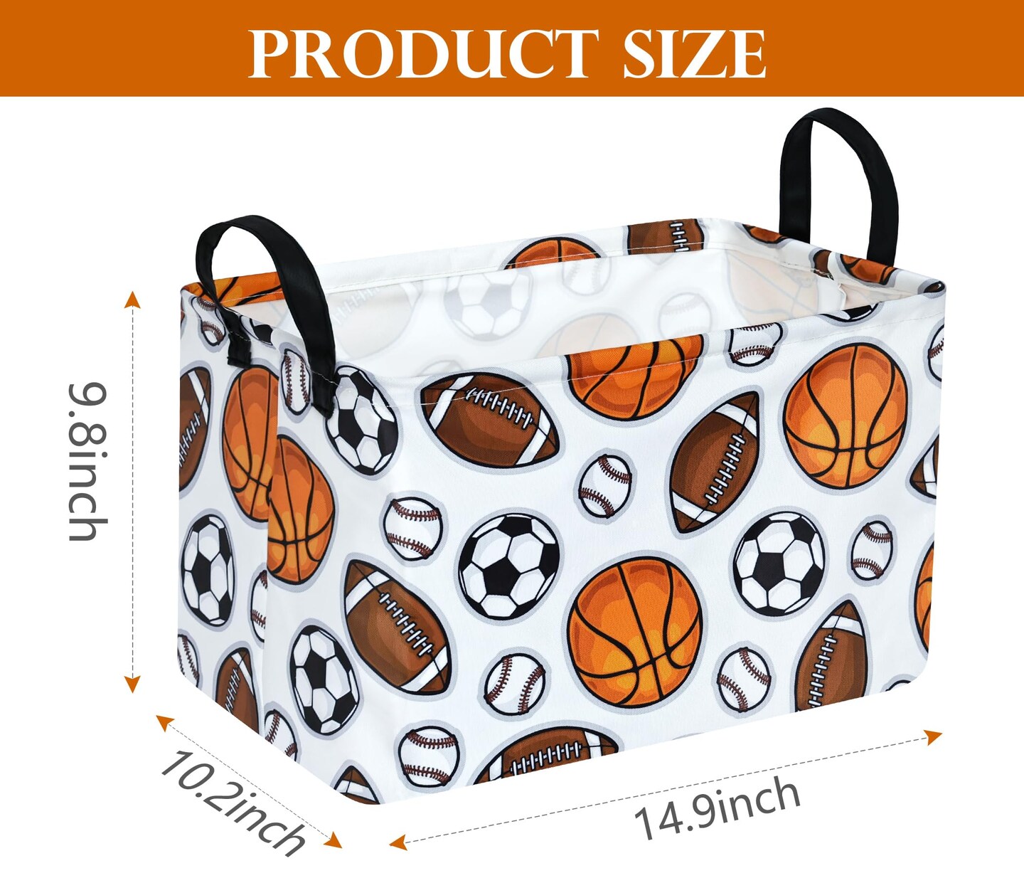 Rectangle Boys and Girls Storage Basket Storage Bin Baby Laundry Basket Laundry Hamper Storage Basket Fabric Organization Basket Toy Box Nursery Hamper for Clothes Toys Gift Basket With Handle