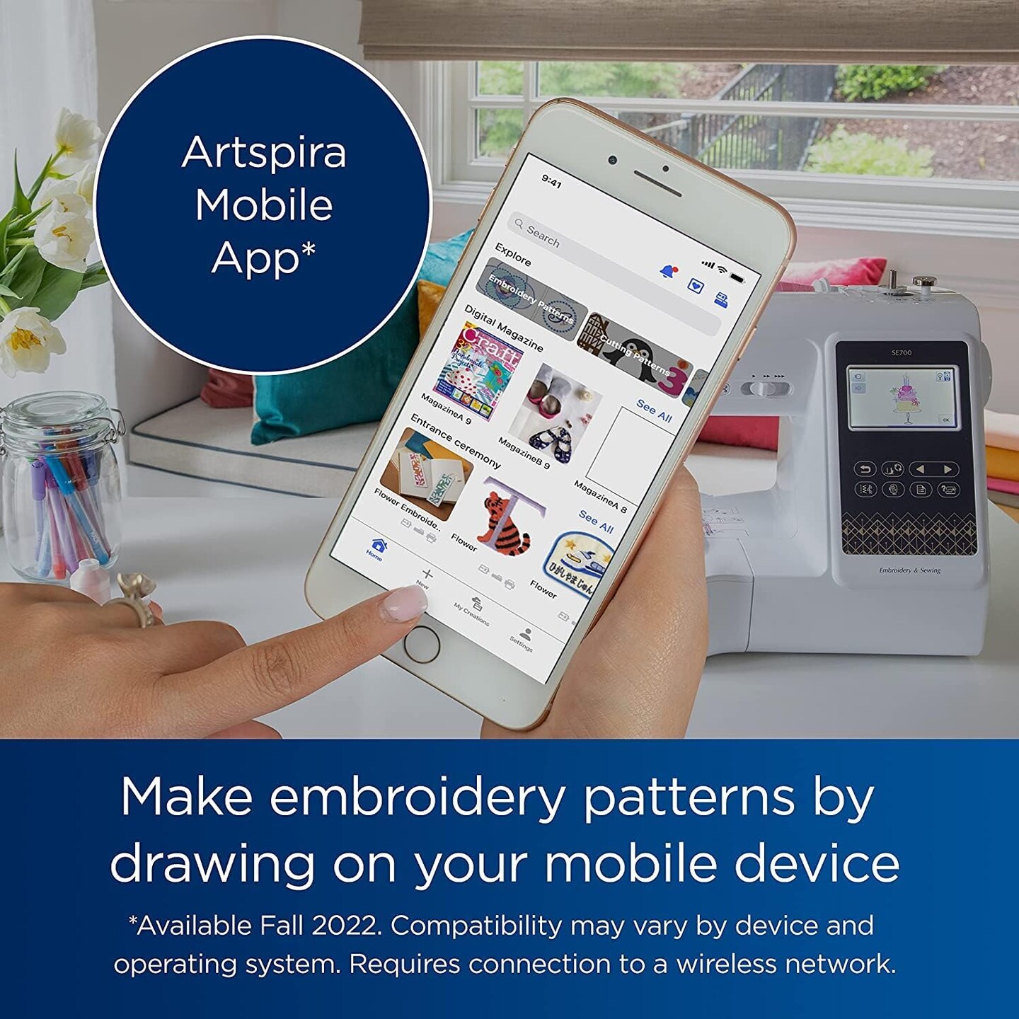 Brother SE700 Embroidery & Sewing Machine with Starter Bundle