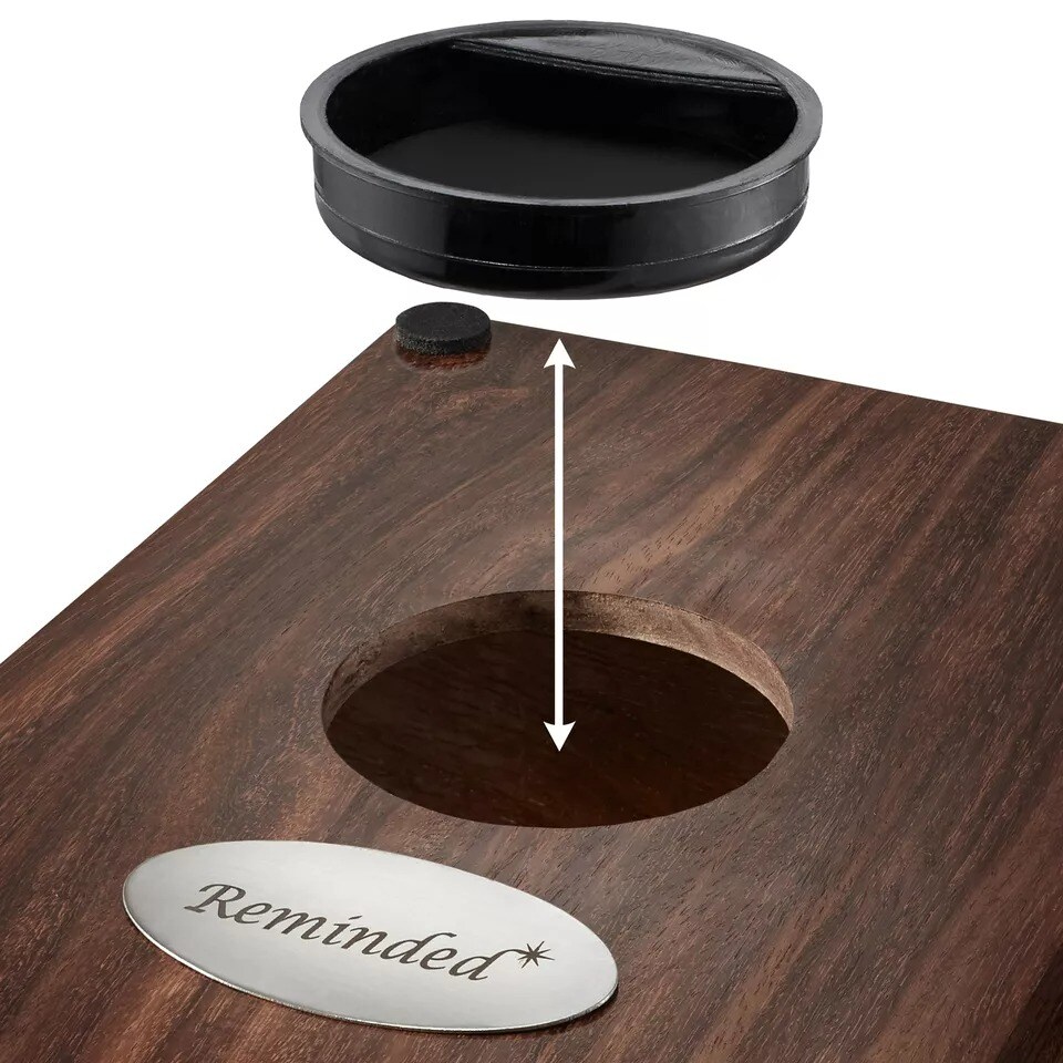 Rosewood Hand-Carved Floral Wood Memorial Cremation Box with Velvet Bag - XL