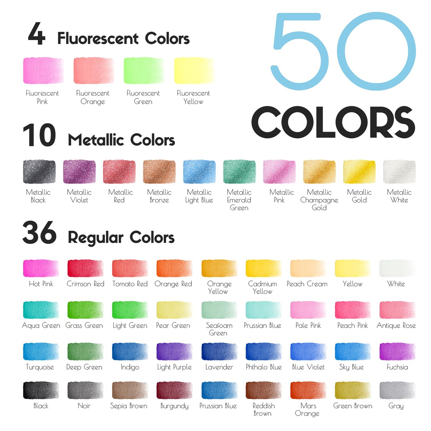 Watercolor Paint Set 50 Colors, Travel Watercolor Set with Portable Carrying Case, Papers, Brushes and Accessories, Ideal for Artists, Amateur Hobbyists and Painting Lovers