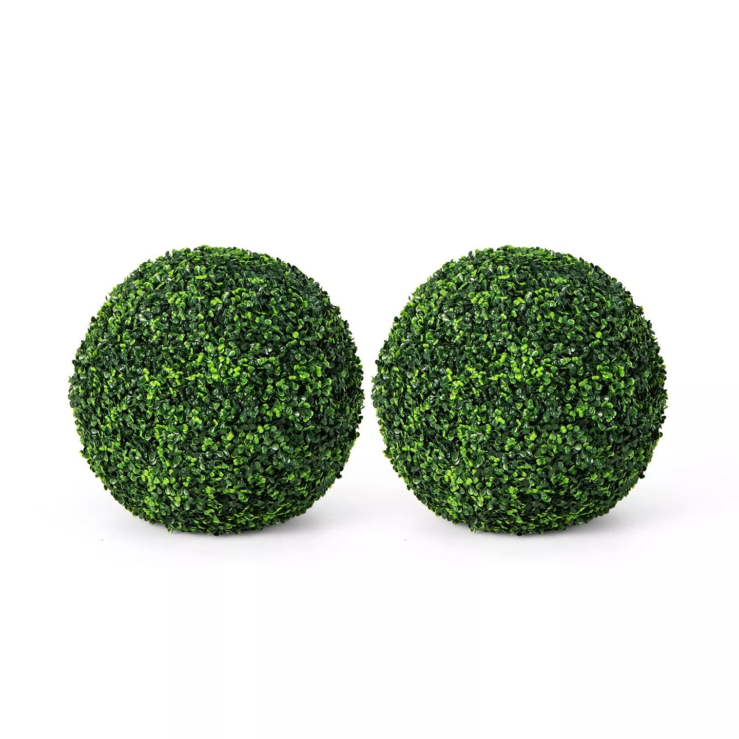 2 PCS Artificial Plant Topiary Balls Faux Boxwood Decorative Spheres for Wedding