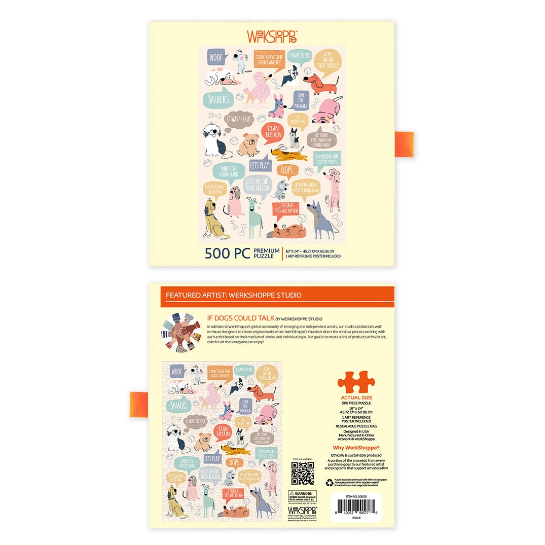 If Dogs Could Talk 500 Piece Puzzle