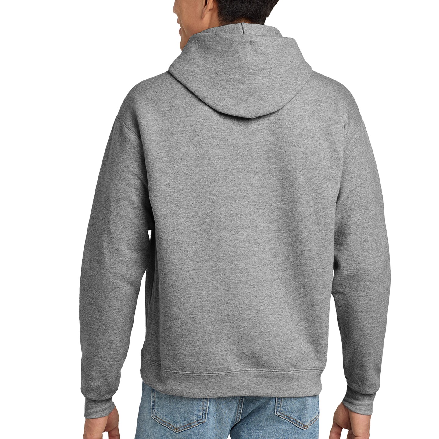 Hanes Men's Ecosmart Fleece Hooded Sweatshirt, Ideal for Cricut & Embroidery