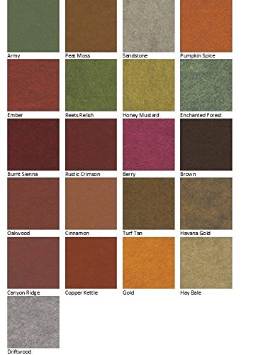 21 Felt Sheets Mix Color Fall Colors Collection Merino Wool Blend Felt Sheets Crafting, Sewing, General 6&#x22;X6&#x22; Squares