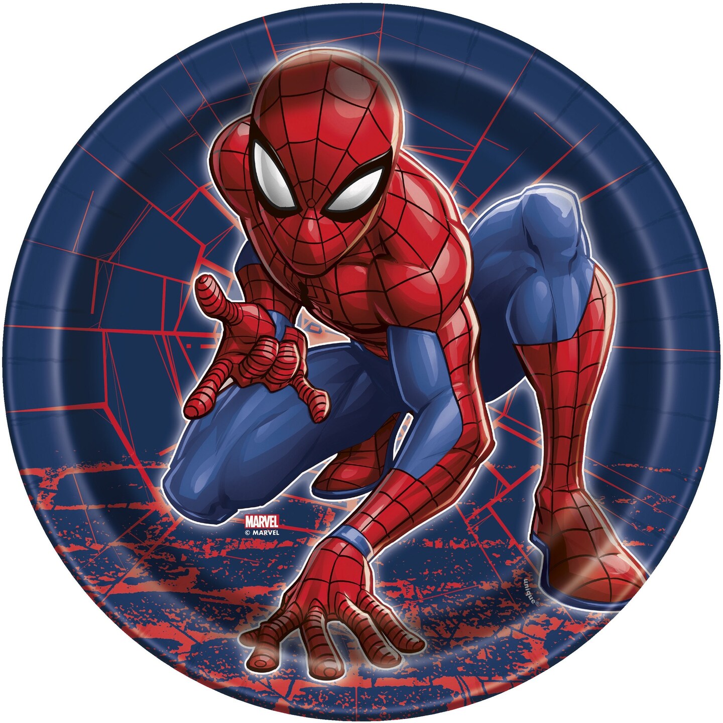 Spider-Man Round 9&#x22; Dinner Plates - 8ct