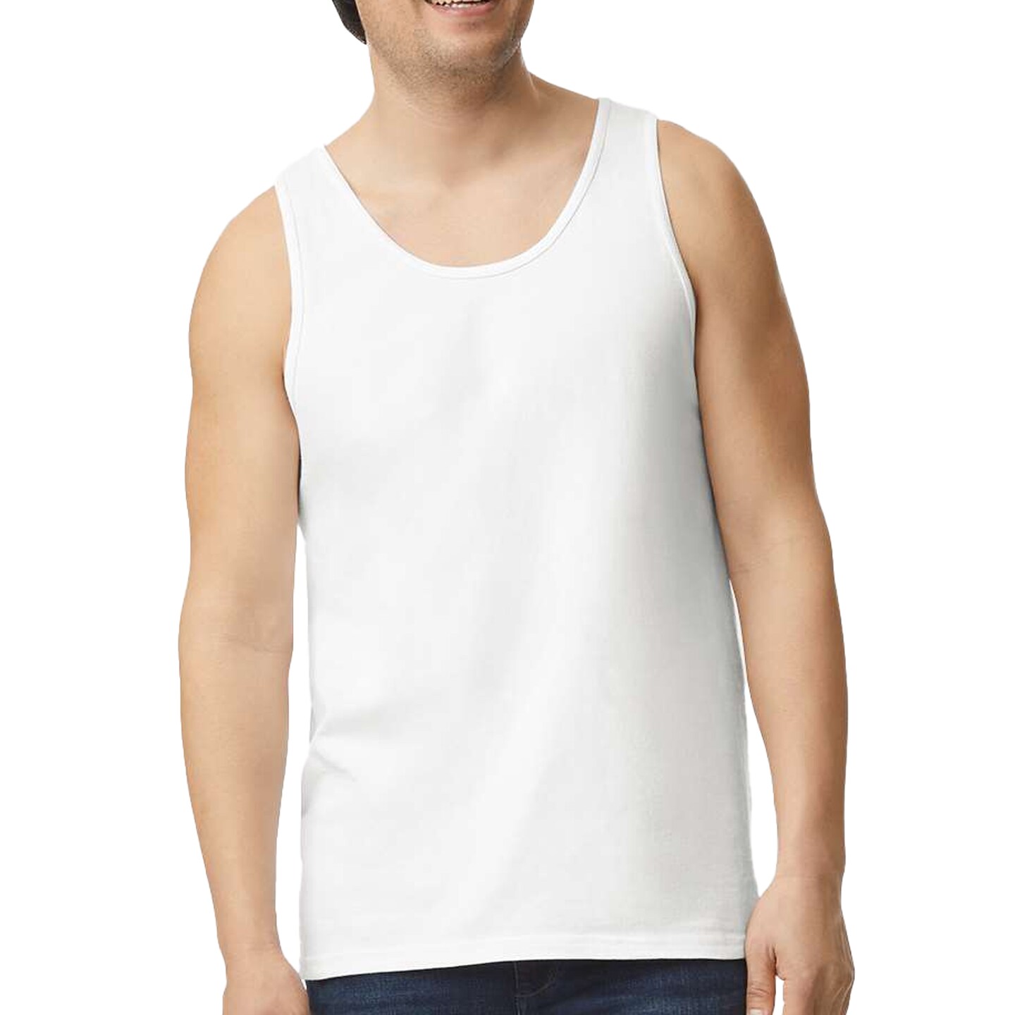 Gildan Ultra Cotton Tank Top, Sleeveless Sport Shirts for Men Multicolor Tee