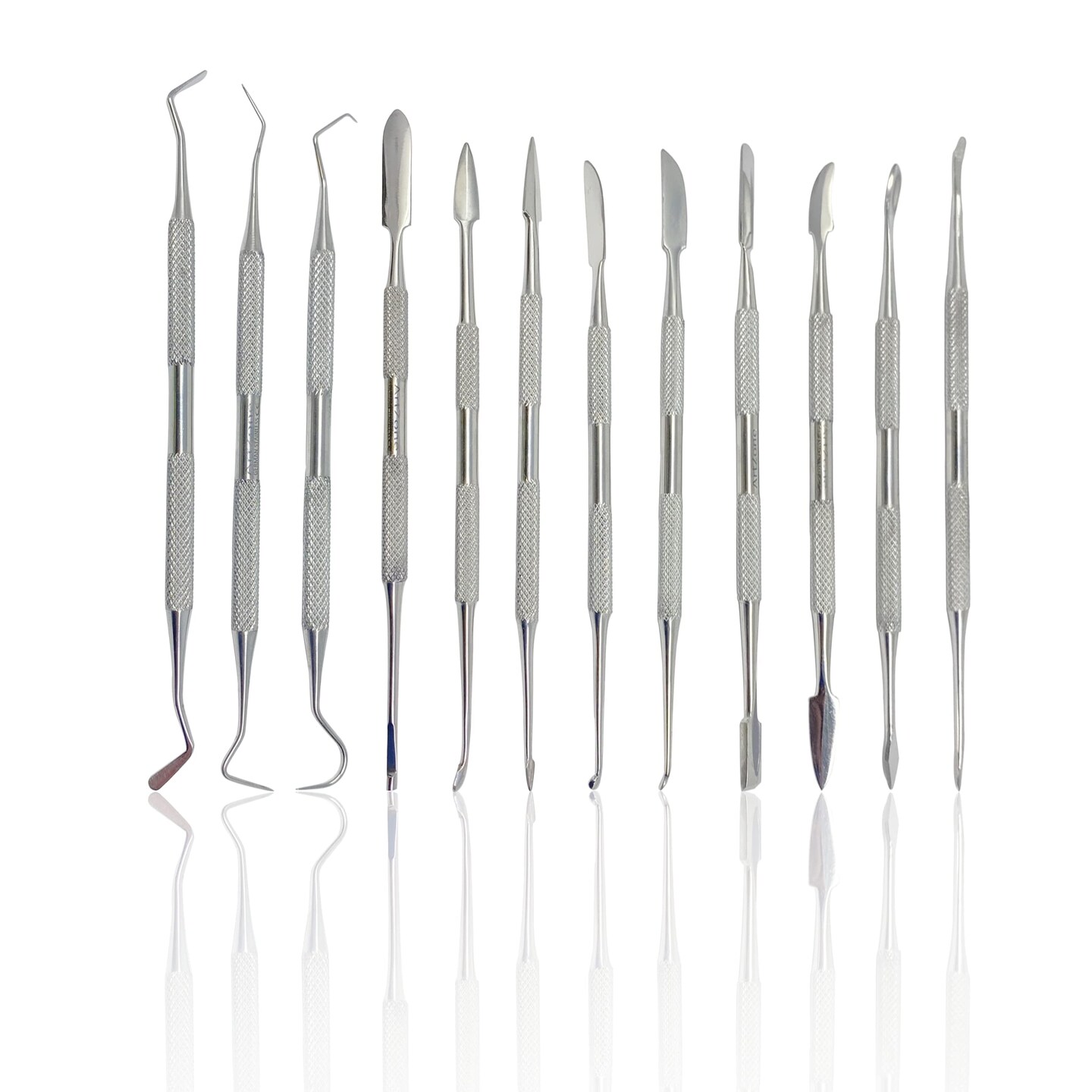 Stainless Steel Spatula Wax & Clay Sculpting Tool Carver Set (12PK)